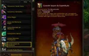 Conta world of warcraft: montarias, brinquedos e mais.
