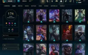 Esmeralda 3 com 105 Champs e 175 Skins + 100 Espolios