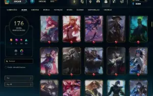 Esmeralda 3 com 105 Champs e 175 Skins + 100 Espolios