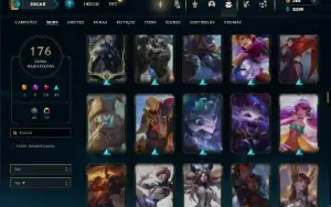 Esmeralda 3 com 105 Champs e 175 Skins + 100 Espolios