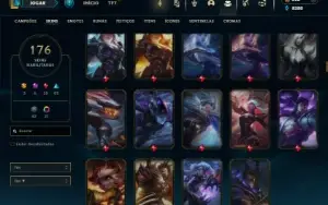 Esmeralda 3 com 105 Champs e 175 Skins + 100 Espolios