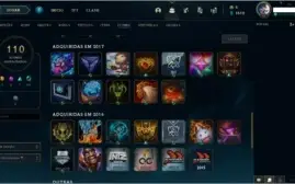 Conta Nível 83, 88 Campeões, Prata 1, MMR Alto e 40 Skins