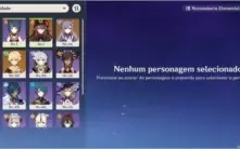 Conta Genshin impact 4 personagens 5 estrelas AR 34