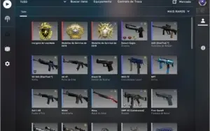 conta steam com csgo prime e skins