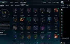 Conta Ouro V (S6,S7) COM 105 CAMPEÕES, 86 SKINS