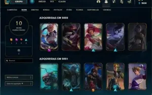 CONTA LEAGUE OF LEGENDS COM QIYANA PRESTIGIO