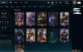 CONTA MESTRE COM 419 SKINS