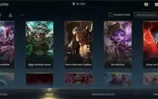 CONTA LOL WILD RIFT - PLATINA I - 5 SKINS