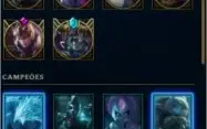 Conta lol 211 skins e todos os CAMPEÕES. Unranked
