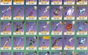 Conta Genshin AR 53 - Xiao + Homa + Zhongli + Raiden + Jean.