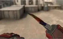 Canivete Falchion (★) / Marble Fade - Float 0.071