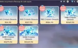 Conta genshin - Xiao + Albedo + Ayaka + Venti + Diluc + Mona