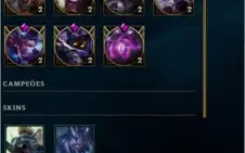 Conta lol borda diamante 53 skins TODOS CAMPEÕES