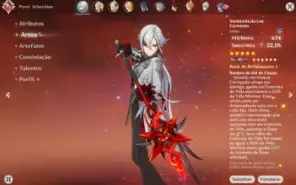 Conta Genshin Alercchino C6 + BIS