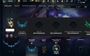 Platina 3 com 21 Champs e 21 Skins