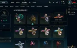 CONTA LEAGUE OF LEGENDS LV121 COM 998 SKINS INCLUINDO PAX TF