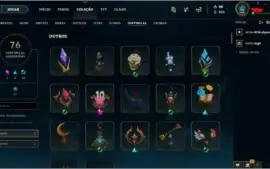 CONTA LEAGUE OF LEGENDS LV121 COM 998 SKINS INCLUINDO PAX TF