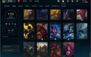 CONTA DE LOL - LVL 276 - 120 SKINS