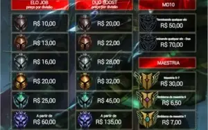 LOL - ELOJOB/DUOBOOST/MD10/MUITO MAIS!