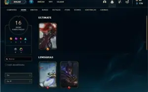 Conta platina 1 ( EX MESTRE ) com 100 PDL, 36 Champs e 16 Sk
