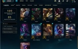 Conta platina 1 ( EX MESTRE ) com 100 PDL, 36 Champs e 16 Sk
