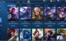 Conta Mobile Legends 117 skins ( 1 lendaria skin + 3 epicas)