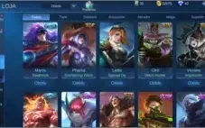 Conta Mobile Legends 117 skins ( 1 lendaria skin + 3 epicas)