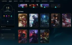 Conta Handlevel Nv 42 / 18 Skins Com Ultimate / 42 Campeões