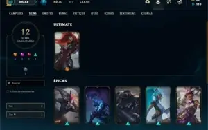 Conta ouro 2 com 37 Champs e 12 Skins + 3 Espolios