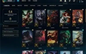 Conta ouro 2 com 37 Champs e 12 Skins + 3 Espolios