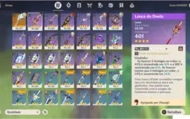 AR 45 XIAO+ZHONGLI+DILUC+QIQI C1+18 DIAS DE BENÇÃO