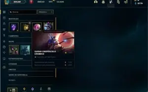 Conta diamante 1 (flex) com 29 Champs e 8 Skins