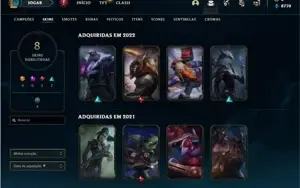 Conta diamante 1 (flex) com 29 Champs e 8 Skins