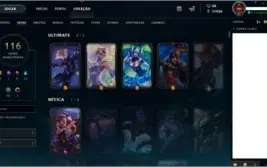 Conta lol 30+ todos os champs + 112 skins