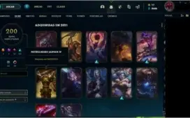 conta LOL, mmr gold/platina, muita skin e todos os campeoes