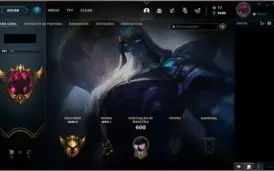 conta LOL, mmr gold/platina, muita skin e todos os campeoes
