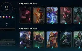 Conta Lol - Level 65 - 27 Campões - 11 Skins - 8116 Ea
