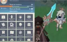 Conta Hu Tao + Espinha Celestial (Genshin Impact)