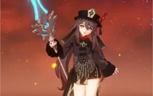 Conta Hu Tao + Espinha Celestial (Genshin Impact)