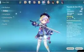 GENSHIN IMPACT - AR36 - DILUC + JEAN + QIQI 5*