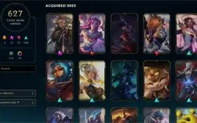 Conta lol diamante 627 skins