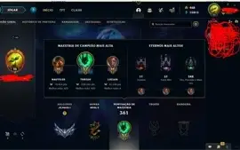 CONTA LOL + SKINS