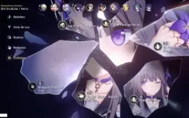 Conta Honkai: Star Rail AR 57 com Seele, Clara e Bailu