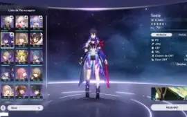 Conta Honkai: Star Rail AR 57 com Seele, Clara e Bailu