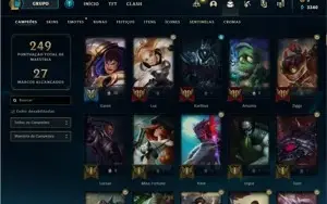 CONTA TERMINOU PLATINA 54 SKINS (2 ULTIMATE)