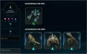 CONTA TERMINOU PLATINA 54 SKINS (2 ULTIMATE)