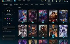 CONTA TERMINOU PLATINA 54 SKINS (2 ULTIMATE)