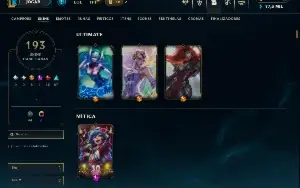 Unranked com TODOS os champs e 193 Skins ( JG / MID / TOP )