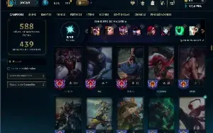 Unranked com TODOS os champs e 193 Skins ( JG / MID / TOP )