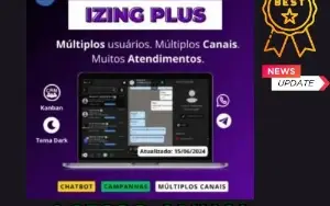 Izing Plus 2024 - Sistema Crm - Multiplos Canais - Anual